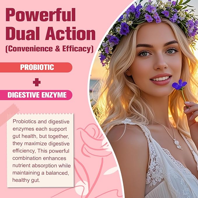 Totaria Probiotics for Women 120 Billion Women Probiotic with Akkermansia Digestive Enzymes &amp Prebiotics Cranberry D-Mannose for Gut Vaginal Urinary Immune PH Balance 120 Vegan Capules