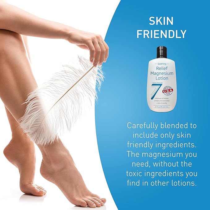 Seven Minerals Magnesium Non-Greasy Lotion with Skin Friendly Ingredients - 8 fl oz