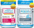 The Motherhood &amp Dual-Strength Probiotic Pack Bundle: Pregnancy Breastfeeding+Double Strength Clinically Proven for Mom's Breast Gut &amp Vaginal Health Baby Growth Redouble Formulated for Di