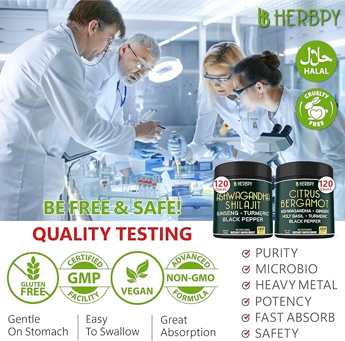 Bundle 5in1 Ashwagandha Shilajit &amp 6in1 Citrus Bergamot Supplements