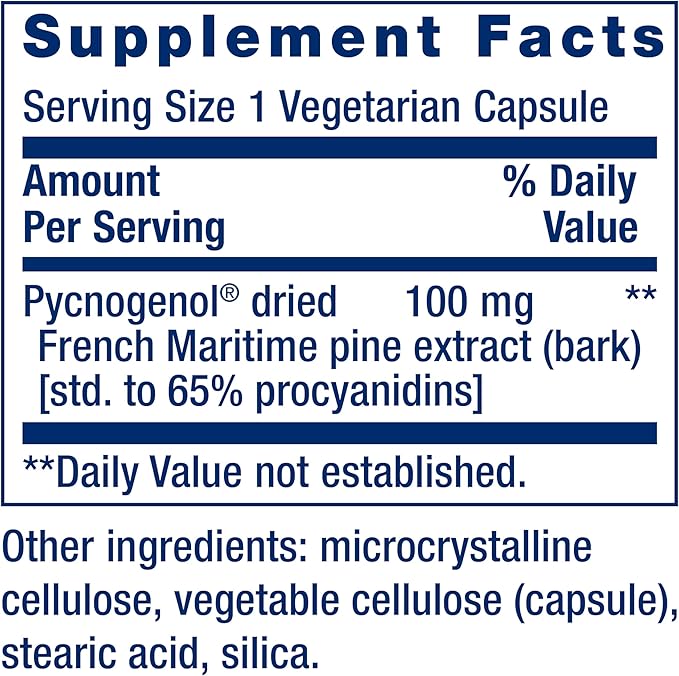 Life Extension Pycnogenol French Maritime Pine Bark &amp N-Acetyl-L-Cysteine Immune Respiratory &amp Liver Health Supplements 60 Capsules Each