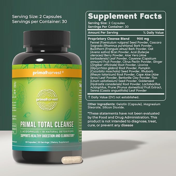 Primal Harvest Daily Two-Step Routine | NAD+ + Total Cleanse | 2 Pack | 30 Day Supply