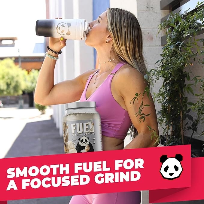 Underground Bio Labs Panda Fuel Premium Protein WheyHydrolyzed CollagenCaseinProbiotics Enzymes Keto FriendlyTime Release 25 Servings (2.5 Pound Vanilla Ice Cream)