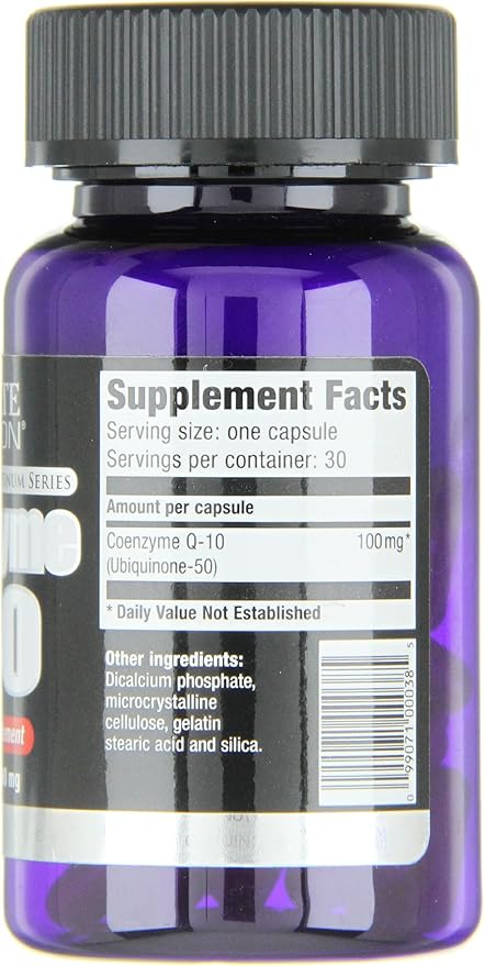 Ultimate Nutrition CoQ10 Rapid Release Coenzyme Q10 Supplement 100mg 30 Capsules