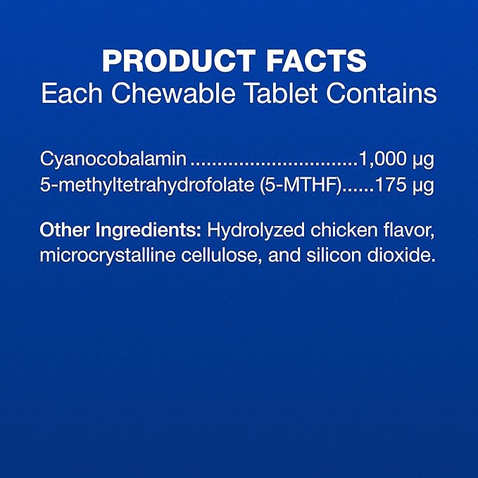 Nutramax Laboratories Cobalequin B12 Supplement for Medium to Large Dogs 45 Chewable Tablets Hydrolyzed Chicken 2.08 ounces