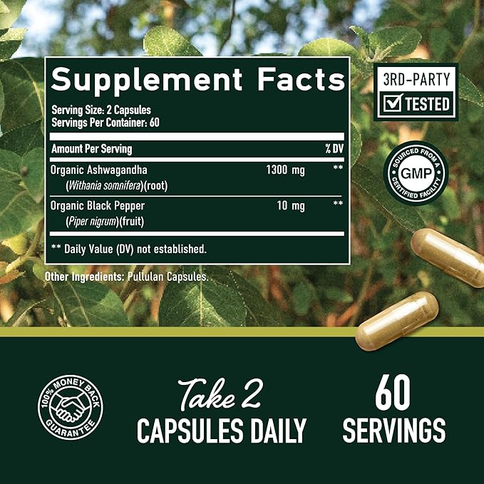SMNutrition Saffron Supplement &amp Ashwagandha with Black Pepper | Herbal Adaptogen Bundle with Saffron Extract (90 Servings) and Ashwagandha Capsules (60 Servings)