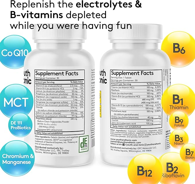 Liver Support &amp Pleasant Morning Pills | After Party Supplement Kit with Milk Thistle + Electrolytes &amp B Complex Vitamins Recovery | Rapid Hydration Mental Focus More Energy for a Better You