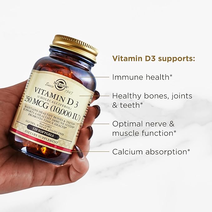 SOLGAR Vitamin B D &amp C Bundle: B-Complex 100 100 Capsules + D3 (Cholecalciferol) 250 MCG (10000 IU) 120 Softgels + C 1000 mg 250 Count