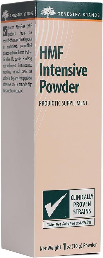 Genestra Brands HMF Intensive Powder | Probiotic Formula to Support Healthy Gut Flora | 1 Ounces Powder