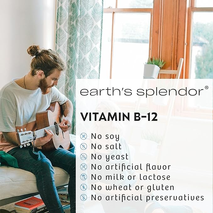 Earth's Splendor Wellness Bundle – Vitamin B12 Energy Support (1000mcg 400 Tablets) &amp Melatonin 6mg Sleep Aid (60 Bilayer Tablets) – Gluten-Free No Artificial Colors or Flavors