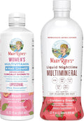 MaryRuth's Women's Multivitamin + Hair Growth Liposomal (Peach) &amp Liquid Nighttime Multimineral (Cranberry) | Clean Label Project Verified® | Vegan | Beauty Bedtime &amp Overall Health