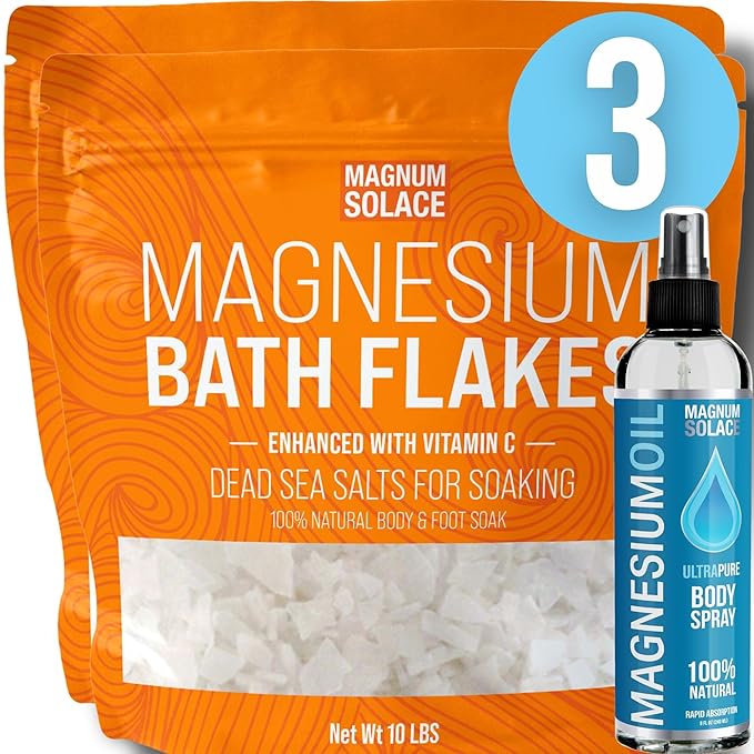 4 Pack: Magnesium Flakes and Spray