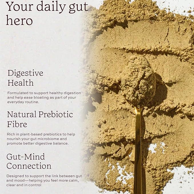 Aduna Organic Good Gut Superfood Blend | 100% Natural Stir-in Blend With 10+ Superfoods for Digestion Gut Health &amp Prebiotic Fiber | Vegan Powder for Smoothies Oatmeal &amp Yogurt | 250g