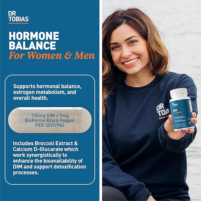 Dr. Tobias Deep Immune Probiotics &amp Prebiotics and DIM Complex Supports Digestive Health Gut Immune Function Hormone Balance for Women &amp Men