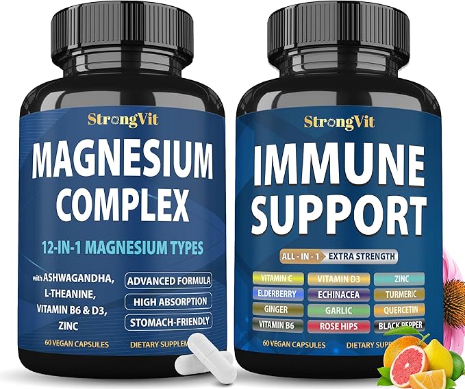 Magnesium Complex &amp Immune Support Bundle (120 Capsules)