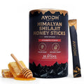 Himalayan Shilajit Honey Sticks with Natural Honey Strawberry Flavor – 30 Count 75%+ Fulvic Acid 85+ Trace Minerals Easy Single-Use Energy &amp Immunity Support