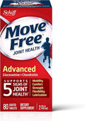 Move Free Triple Strength Glucosamine Chondroitin and Hyaluronic Acid Joint Supplement 80 Count