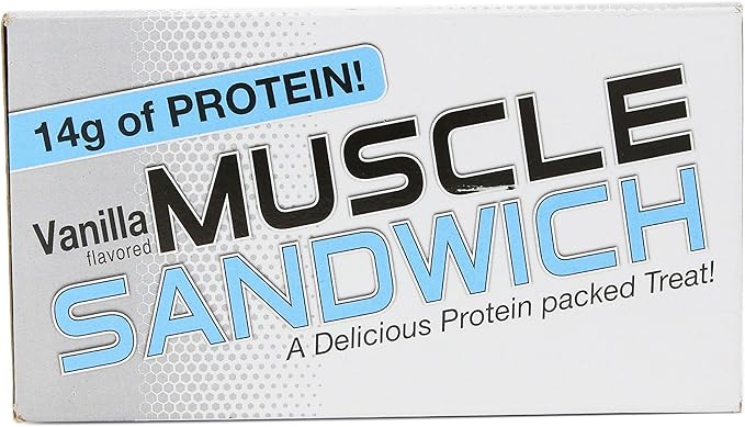 Muscle Foods Muscle Sandwich Peanut Butter Vanilla 12-Count Net wt.2.0 oz