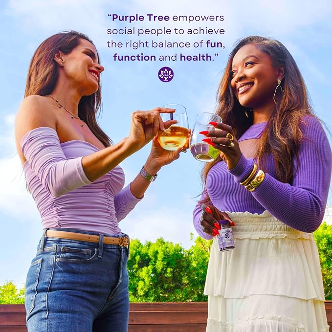 purple tree Post-Celebration Wellness Bottle + Packet Kit Combo Liver Support Rapid Hydration Body Replenisher | Dihydromyricetin DHM Milk Thistle Electrolytes Vitamin B Willow Bark Quercetin