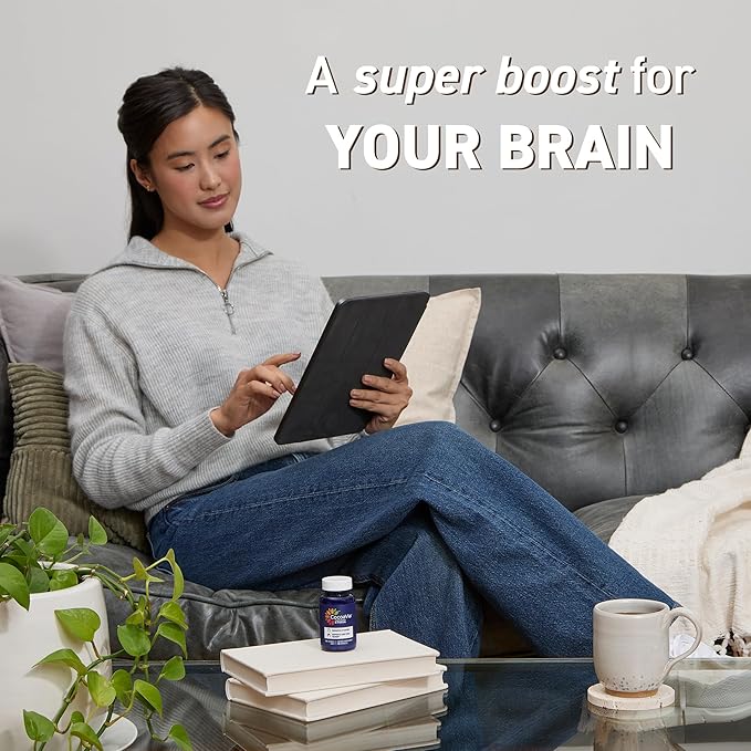 CocoaVia Memory &amp Focus Brain Supplement 30 Day Cocoa Flavanol Blend Lutein Added Caffeine for Boost. Improve Cognitive Function Attention Vegan &amp Plant Based 30 Capsules