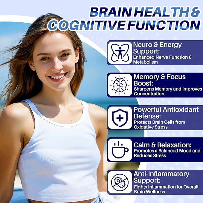 Vitamin B1 Benfotiamine 300mg with R-ALA 600mg &amp Thiamine - Advanced Nerve Support Supplement with Phosphatidylserine L-Theanine Turmeric &amp Magnesium - Non-GMO Gluten Free 240 Capsule