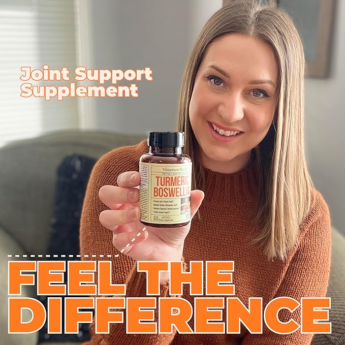Vegan Glucosamine Chondroitin MSM &amp Turmeric Boswellia – Advanced Joint Comfort &amp Mobility Support Bundle for Active Lifestyles