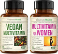 Vimerson Health Vegan Multivitamins for Vegans and Vegetarians &amp Multivitamin for Women