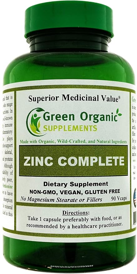 Green Organic Supplements' Zinc (Pack of 1)