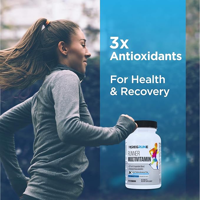 Runner Multivitamin &amp Omega-3 Bundle | Designed for Runners with Antioxidants &amp Complete B-Complex to Support Energy &amp Recovery | Omega-3 to Support Heart &amp Joint Health | Non-GMO