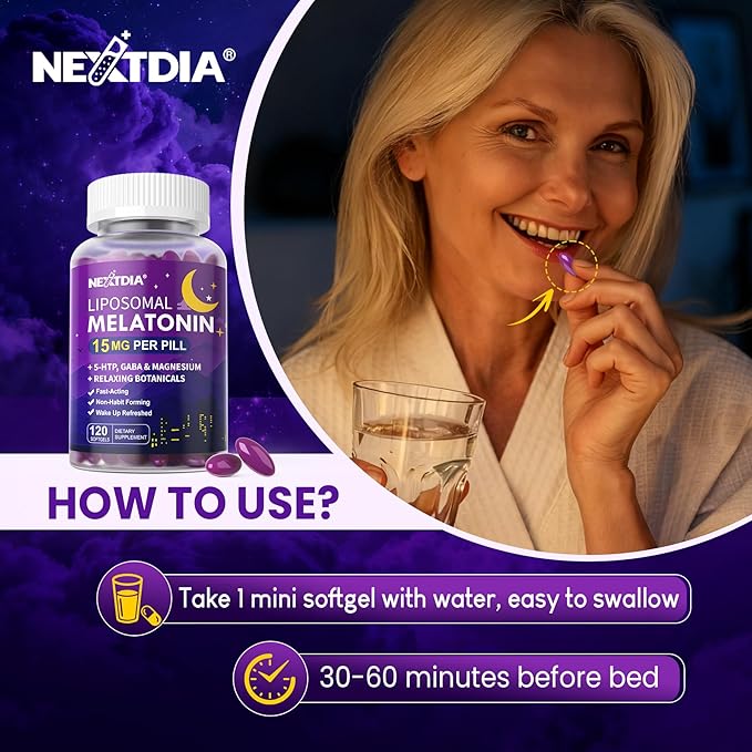 Liposomal Melatonin 30mg 15mg Extended Release Pills with Magnesium Bisglycinate GABA 5-HTP Ashwagandha &amp L-Theanine - Sleep Aids Supplement for Adults Melatonin Time Release Softgels - 240ct