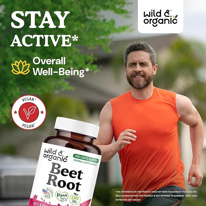 Wild &amp Organic Grape Seed Extract 120 Capsules &amp Beet Root 120 Capsules