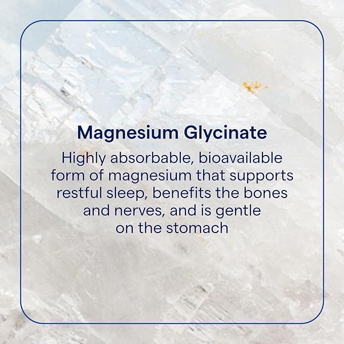 Trace Minerals Magnesium Glycinate Powder - Daily Magnesium Powder for Sleep Support - Calming Bedtime Drink - Natural &amp Gentle - Grape - 180g (60 Servings)