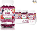Lunakai USA Made Super Hair Gummies with Biotin Zinc Horsetail Extract &amp Saw Palmetto - Hair Growth Vitamins for Women &amp Men – Supports Thicker Longer Stronger Tresses Skin &amp Nails -