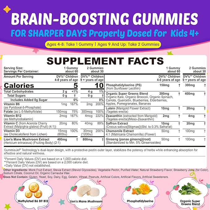 Inositol Gummies &amp Kids Brain Gummies