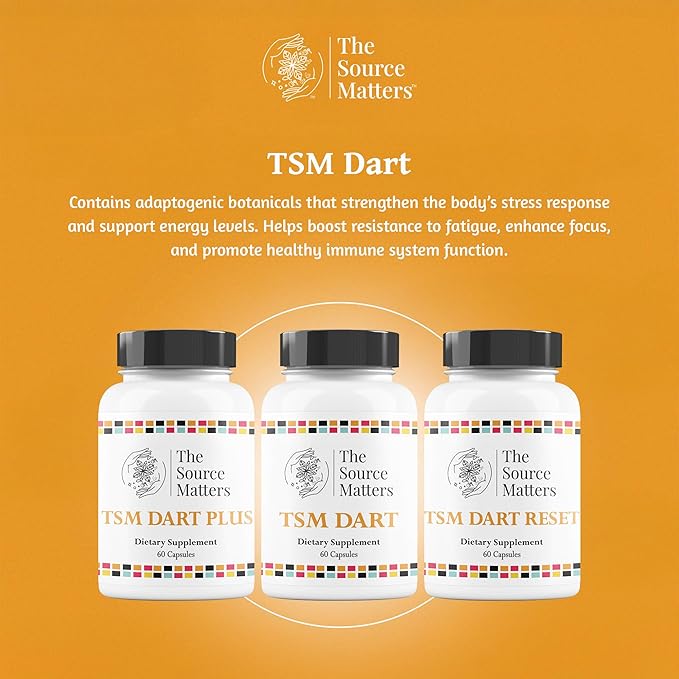 Dart Dietary Supplement | Adaptogenic Formula with Holy Basil Ashwagandha Rhodiola Schisandra &amp Licorice Root for Stress Support Mental Clarity &amp Emotional Balance (60 Capsules)