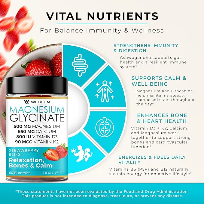 Triple Magnesium Liquid + Magnesium Gummies - Day &amp Night Routine