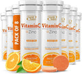 SIGNIFY NATURE Vitamin C 1000mg Effervescent Tablets - Potent Immune Support VIT C with Zinc Supplement - Sugar-Free &amp Vegan Formula | Dissolvable Vitamin C Tablets - Water Soluble Fizzy Elixir -