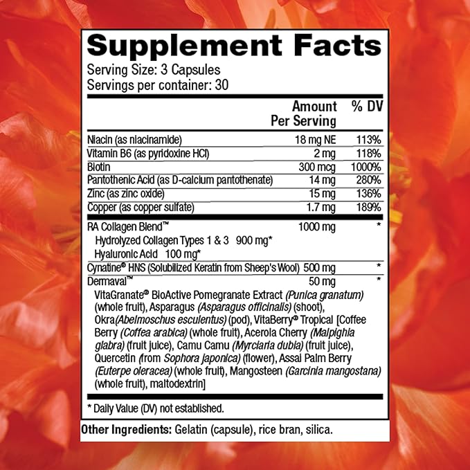 Reserveage Beauty Tres Beauty 3 Beauty Supplement for Hair Growth Skin Care and Nail Care 90Caps &amp Collagen Booster Collagen Supplement for Skin Care and Joint Health Supports Healt 60Caps