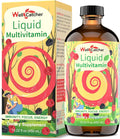 Liquid Multivitamins for Women Men: Daily Multi Vitamins Mineral Supplements for Adults Kids Support Health Immune Focus Energy Hair Growth Bones Liquid Vitamins High Absorption with Measuring Cup