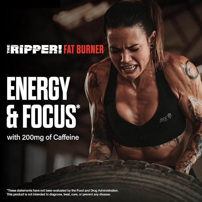 JNX SPORTS The Ripper! Fat Burner Pre Workout for Men &amp Women – Thermogenic Fat Burning Powder &amp Appetite Suppressant Boost Energy &amp Endurance – Watermelon Candy 30 Servings