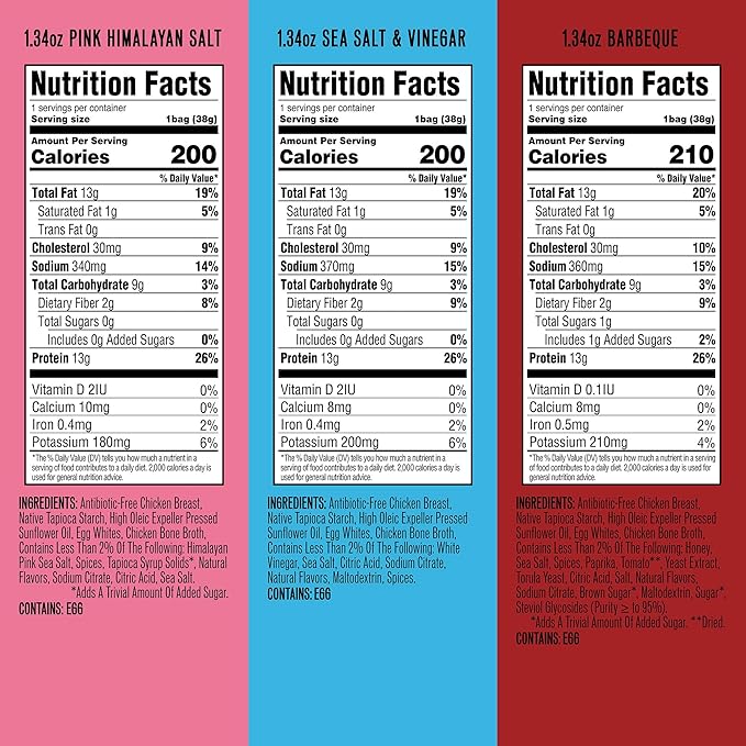 WILDE Protein Chips Variety Pack High Protein Snacks for Adults Keto Chips Gluten Free Low Carb Snack Box Made with Real Ingredients 1.34oz Bags Pack of 12