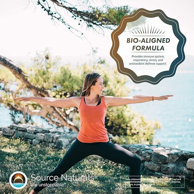Source Naturals Wellness Formula Advanced Immune Support* Bio-Aligned Vitamins &amp Herbal Defense - Immune System Support Supplement &amp Immunity Booster - 120 Capsules