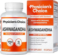 Physician's CHOICE Ashwagandha Supplement - 1950mg of Bioavailable Organic Ashwagandha Root Powder - Black Pepper Extract Stress Support Mood Support Supplement 90 Veggie Capsules