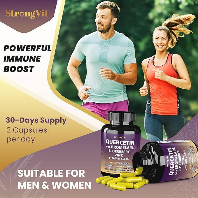 Cortisol Supplement &amp Quercetin Complex Bundle (120 Capsules)