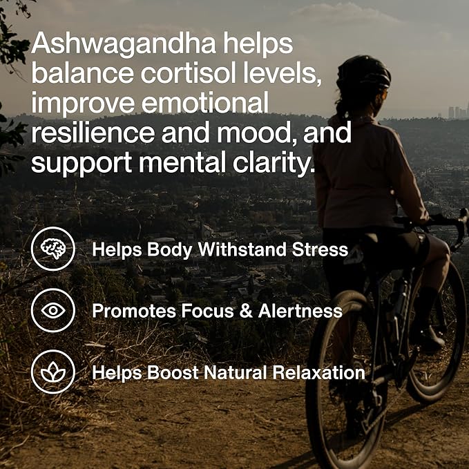 Momentous Ashwagandha Supplement - 300 mg NooGandha Ashwagandha Extract - Cognitive Performance Alertness &amp Focus Support - NSF Certified for Sport - Vegan - GMO- &amp Gluten-Free - 60 Servings