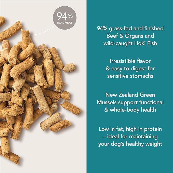 K9 Natural Beef &amp Hoki Freeze Dried Dog Food High-Meat Natural Complete Meal or Meal Toppers for Dogs Grass-Fed Beef &amp Hoki from New Zealand Grain-Free GMO-Free Complete &amp Balanced Nu