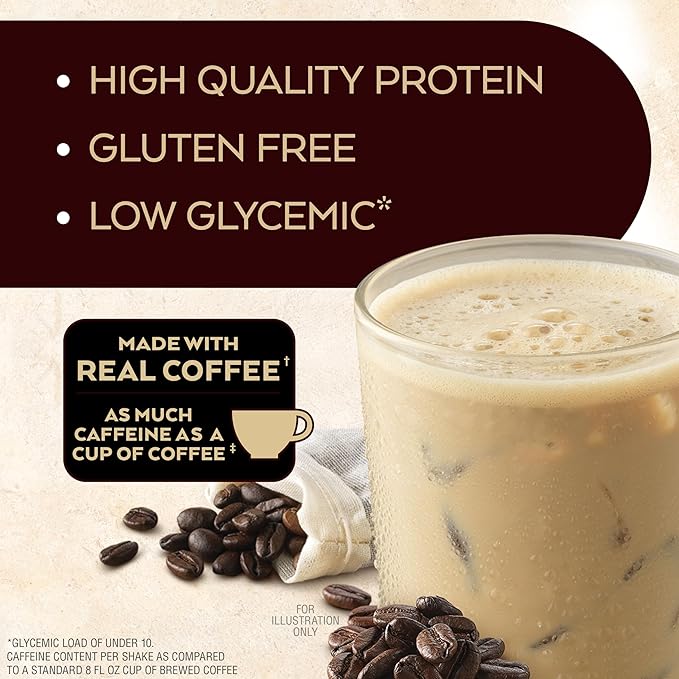 Atkins Dark Chocolate Royale Protein Shake &amp Café au Lait Iced Coffee Protein Shake 15g Protein Low Glycemic 3g Net Carb 1g Sugar Keto Friendly 12 Count