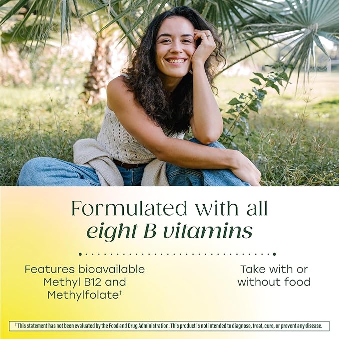 MegaFood Balanced B Complex - B Complex Vitamin Supplement - 8 B Vitamins Including Vitamin B6 Vitamin B12 Folate Biotin &amp More - Supports Cellular Energy Production - Vegan Gluten Free - 60 T