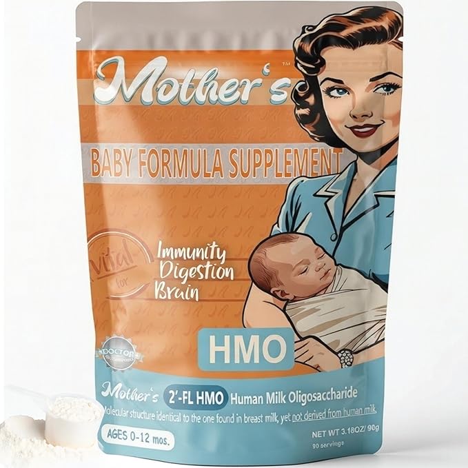 Mother's 2'-FL HMO Infant Prebiotic Powder - Gut Health&amp Immune Support Supplement 90g Vegan Non-GMO
