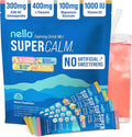 Nello Supercalm Powdered Drink Mix Cortisol Reducer* and Sleep Aid Supplement L Theanine Ksm-66 Ashwagandha Magnesium Glycinate Vitamin D 3 No Sugar Non GMO On The Go 20 Ct Variety Pack